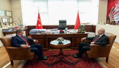 Davutoğlu, CHP Lideri Kılıçdaroğlu'nu ziyaret etti