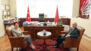 İYİ Parti lideri Akşener, CHP lideri Kılıçdaroğlu'nu ziyaret etti
