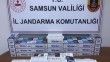 Samsun'da jandarma 10 bin 400 adet makaron ele getirdi