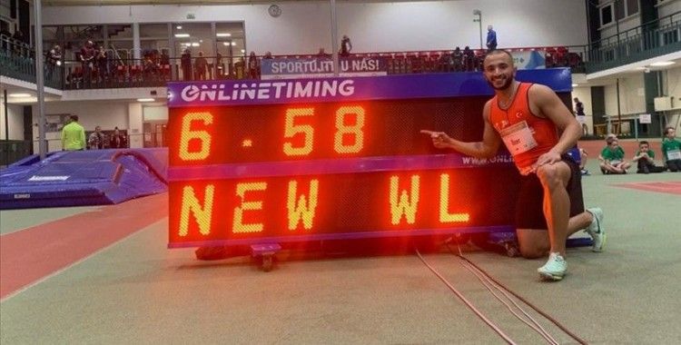 Milli atlet Kayhan Özer, Dünya Salon Atletizm Turu'nun ilk etabında birinci oldu