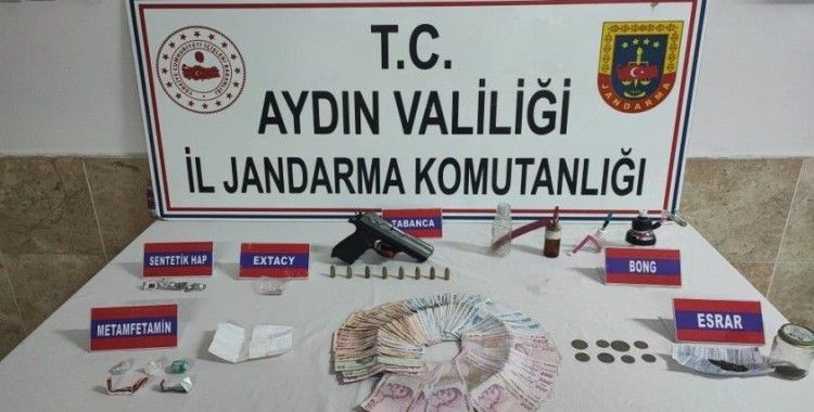 Aydın'da silah kaçakçılığı ve uyuşturucu operasyonu