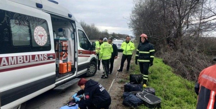Anadolu Otoyolu'nda kaza: 5 kişilik aile ölümden döndü