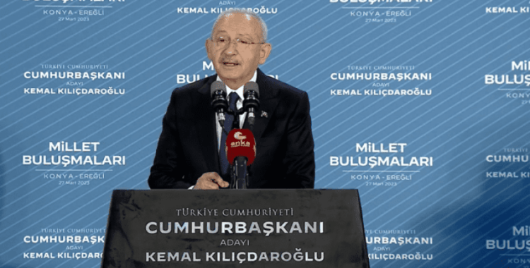 CHP lideri Kemal Kılıçdaroğlu Konya'da Millet İttifakı adına oy istedi