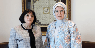 Emine Erdoğan, New York'ta Azerbaycan Meclis Başkanı Gafarova'yla bir araya geldi