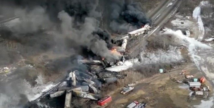 ABD Adalet Bakanlığı, Ohio'da çevre felaketine yol açan tren kazası için demir yolu şirketine dava açtı