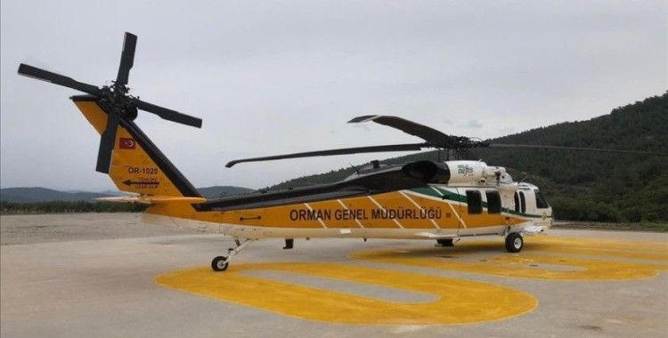 Muğla'da OGM envanterine giren ilk yangın söndürme helikopterlerinin test uçuşu yapıldı