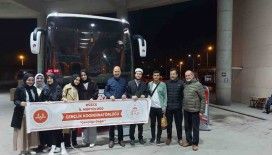 Öğrenciler umreye uğurlandı
