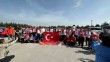 Askerlik hayali kuran 19 özel bireylere vosvoslarla Türk bayraklı konvoy

