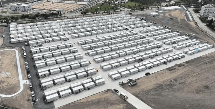 Hatay'da 17 bin 400 konteynere 65 bin 255 depremzede yerleştirildi