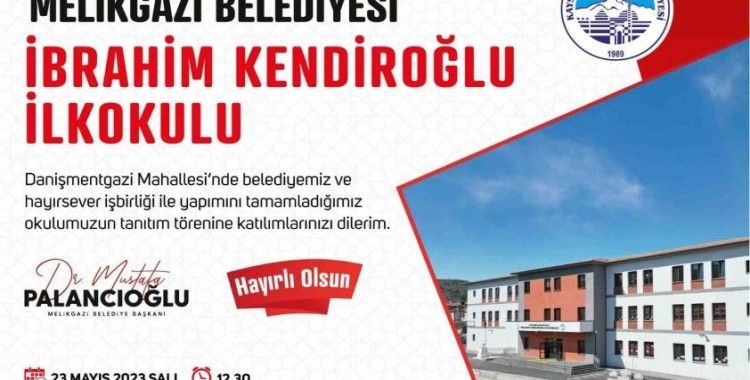 İbrahim Kendiroğlu İlkokulu’nun tanıtım töreni yapılacak

