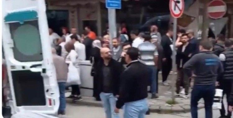 Cadde üzerinde tabanca ile vurulan kadın yaralandı