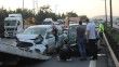 Arıza yapan kamyon zincirleme kazaya sebep oldu: 2 kişi yaralandı