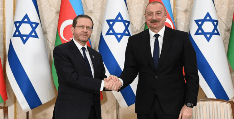 İsrail Cumhurbaşkanı Herzog Azerbaycan'da