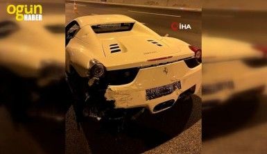Ünlü modifiyeci Ünal Turan, Ferrari ile kaza yaptı 14 milyon liralık araç pert oldu