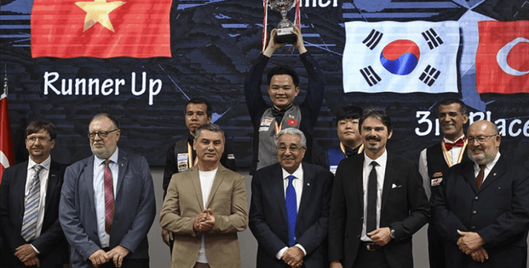 Ankara'da düzenlenen 3 Bant Dünya Bilardo Şampiyonası sona erdi