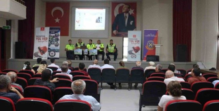 Jandarmadan servis şoförlerine bilgilendirme
