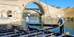Tarihi Malabadi Köprüsü'nde çalışmalar tamamlanıyor