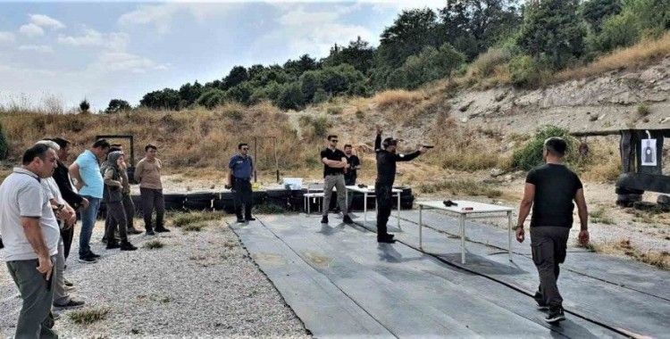 Kütahya’da Orman Muhafaza Memurlarına silah kullanma eğitimi
