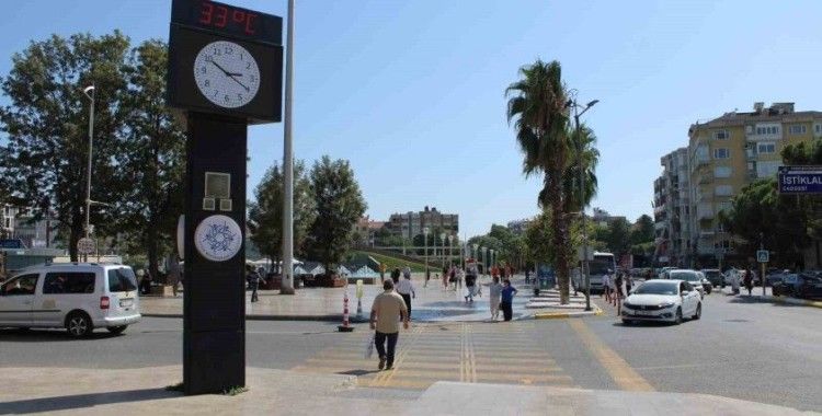 Aydın’da termometreler 33 dereceyi gösterdi
