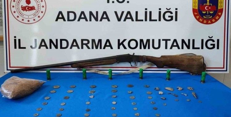 Adana’da Roma dönemine ait 46 sikke ele geçirildi
