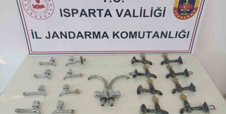 Isparta’da musluk hırsızı tutuklandı
