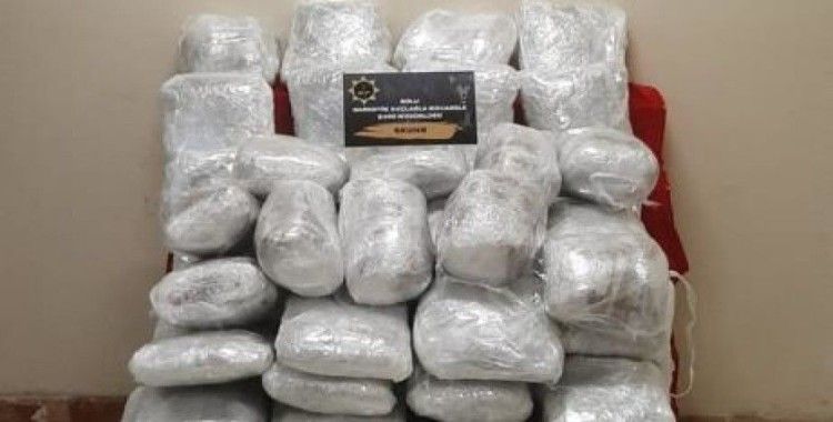 Bolu'da uyuşturucu operasyonu: 57 kilogram skunk ele geçirildi