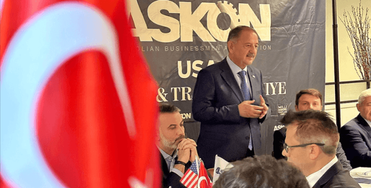 Bakan Özhaseki, ABD'de Türk iş insanlarıyla bir araya geldi
