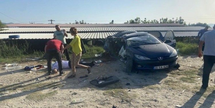 Maden kamyonu ile otomobil çarpıştı: 1’i ağır 3 yaralı
