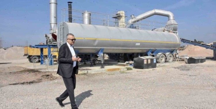 Karacabey Belediyesi kendi asfaltını kendi üretmeye başladı
