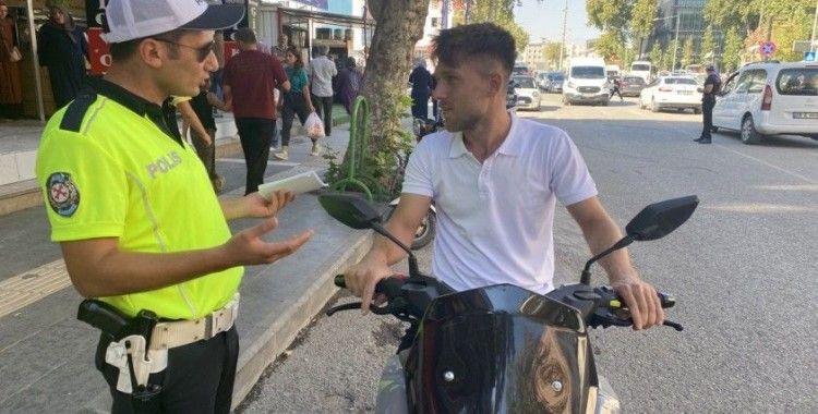 Adıyaman’da, ‘Kask’ denetimi yapıldı
