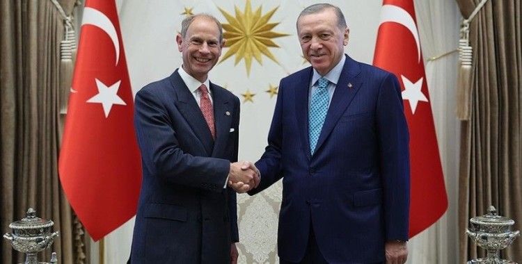 Cumhurbaşkanı Erdoğan, Birleşik Krallık Edinburgh Dükü Prens Edward'ı kabul etti