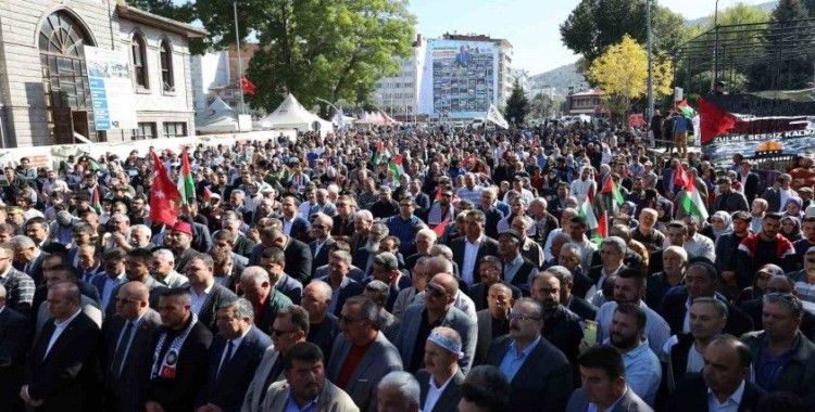 Afyonkarahisar’da Filistin’e destek mitingi
