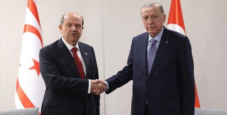 Cumhurbaşkanı Erdoğan, KKTC Cumhurbaşkanı Tatar ile görüştü