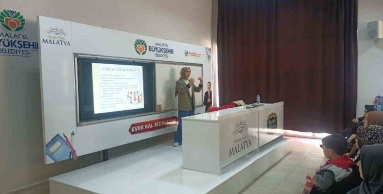 Malatya’da ebeveynlere eğitim semineri verildi
