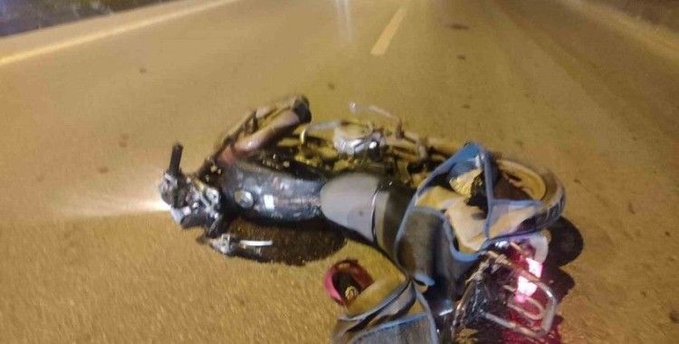 Biga’daki kazada motosiklet sürücüsü yaralandı
