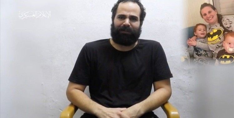 Hamas, İsrail bombardımanında ailesi ölen Gazze'deki İsrailli esirin görüntülerini paylaştı