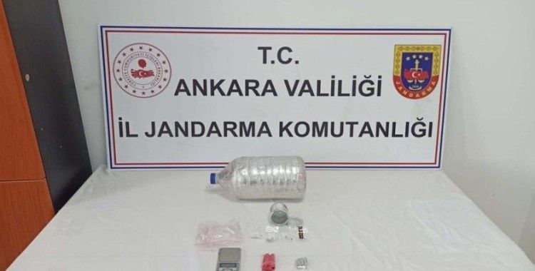 Ankara'da 430 gram esrar ve 72 gram metamfetamin ele geçirildi