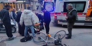 Milas'ta otomobil bisiklete çarptı: 1 yaralı