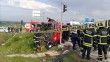 Tekirdağ'da minibüsle tırın çarpışması sonucu 5 kişi öldü, 10 kişi yaralandı