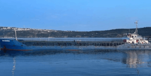 Çanakkale Boğazı'nda makineleri arızalanan gemi Karanlık Liman Demir Sahası'na çekildi