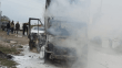 Mersin'de araç yangını