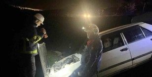 Mardin’de otomobil şarampole yuvarlandı: 2 yaralı
