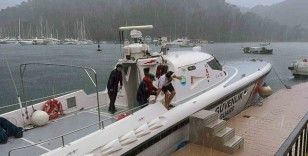 Özel teknede yaralanan vatandaşa Sahil Güvenlik’ten tıbbi tahliye
