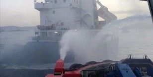 Çanakkale Boğazı'nda kuru yük gemisinde yangın çıktı