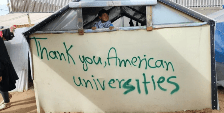 Refah'taki Filistinliden ABD'deki üniversite öğrencilerine teşekkür: 'Mesaj ulaştı'