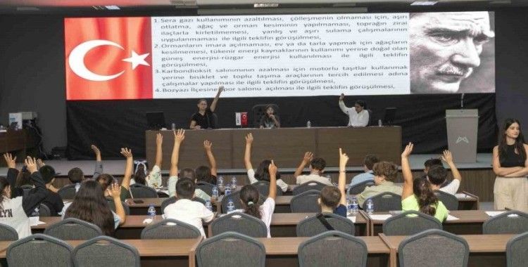 Mersin’de Çocuk Meclisi iklim değişikliğine dikkat çekti
