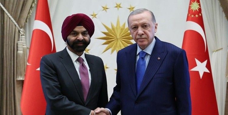 Cumhurbaşkanı Erdoğan, Dünya Bankası Başkanı Banga'yı kabul etti