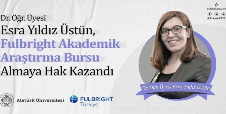 Dr. Öğr. Üyesi Esra Yıldız Üstün, fulbright akademik araştırma bursu kazandı
