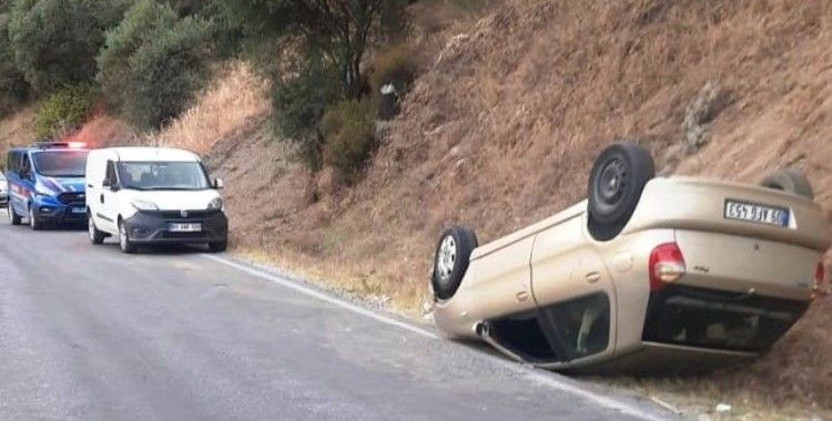 Köşk’te otomobil takla attı: 1 hafif yaralı
