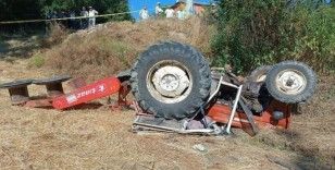 Dursunbey’de traktör ters döndü: 1 ölü
